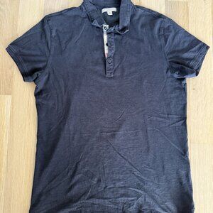 Mens Burberry Brit Polo, Medium, Navy